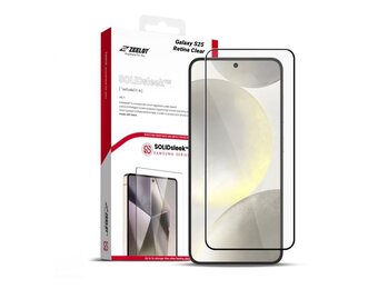 ZEELOT SOLIDsleek 2.5D Tempered Glass Screen Protector for Samsung Galaxy S25 - Retina Clear