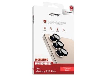 ZEELOT Pishield Titanium Alloy Lens Protector for Samsung Galaxy S25 Plus - Black