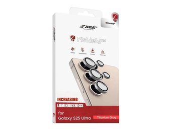 ZEELOT Pishield Titanium Alloy Lens Protector for Samsung Galaxy  S25Ultra - Titanium Gray