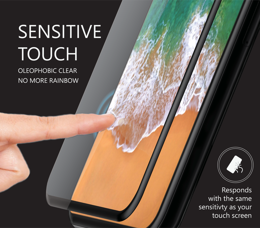 AmazingThing 3D Full Covered Supreme Glass Screen Protector for iPhone X/Xs/11Pro - Clear