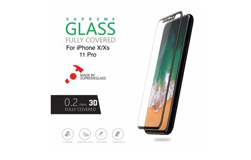 AmazingThing 3D Full Covered Supreme Glass Screen Protector for iPhone X/Xs/11Pro - Clear