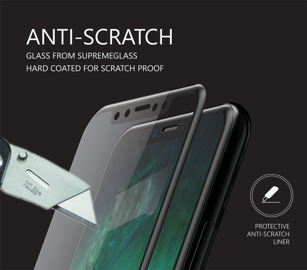 AmazingThing 3D Full Covered Supreme Glass Screen Protector for iPhone X/Xs/11Pro - Clear