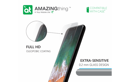 AmazingThing Extra Sensitive Supreme Glass Screen Protector for iPhone X/Xs/11Pro - Clear