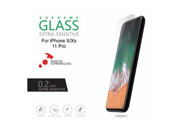 AmazingThing Extra Sensitive Supreme Glass Screen Protector for iPhone X/Xs/11Pro - Clear