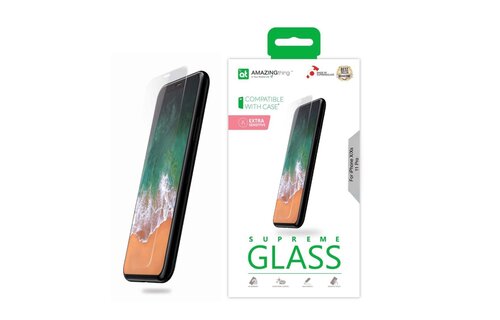 AmazingThing Extra Sensitive Supreme Glass Screen Protector for iPhone X/Xs/11Pro - Clear
