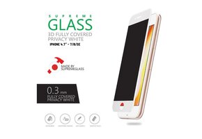 AmazingThing 3D Supreme Glass Screen Protector for iPhone 4.7" 7/8/SE - Privacy White
