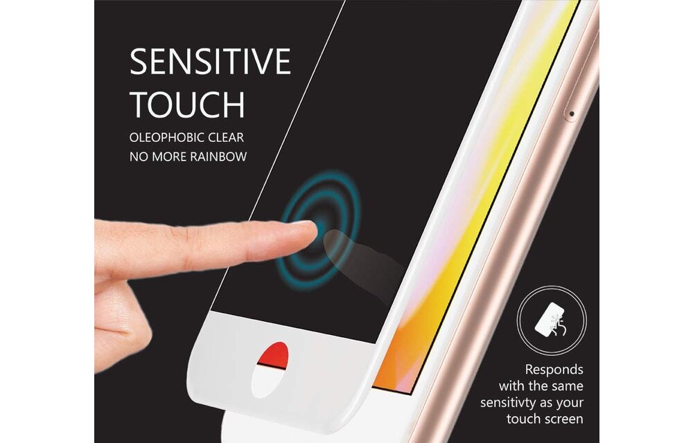 AmazingThing 3D Supreme Glass Screen Protector for iPhone 4.7" 7/8/SE - Privacy White