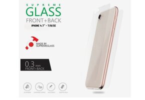 Amazing Thing 0.3mm Supreme Glass Crystal Front & Back Protector for iPhone 4.7" 8/7/SE - Clear