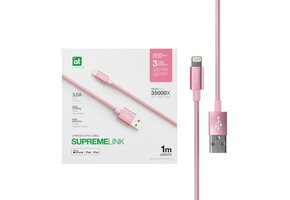 AmazingThing SupremeLink Lightning to USB-A Cable 1m - Rose Gold