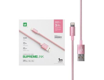 AmazingThing SupremeLink Lightning to USB-A Cable 1m - Rose Gold