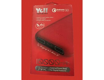 Yeii External Power Bank Quick Charge 3.0, USB Port 10'000mAh - Red