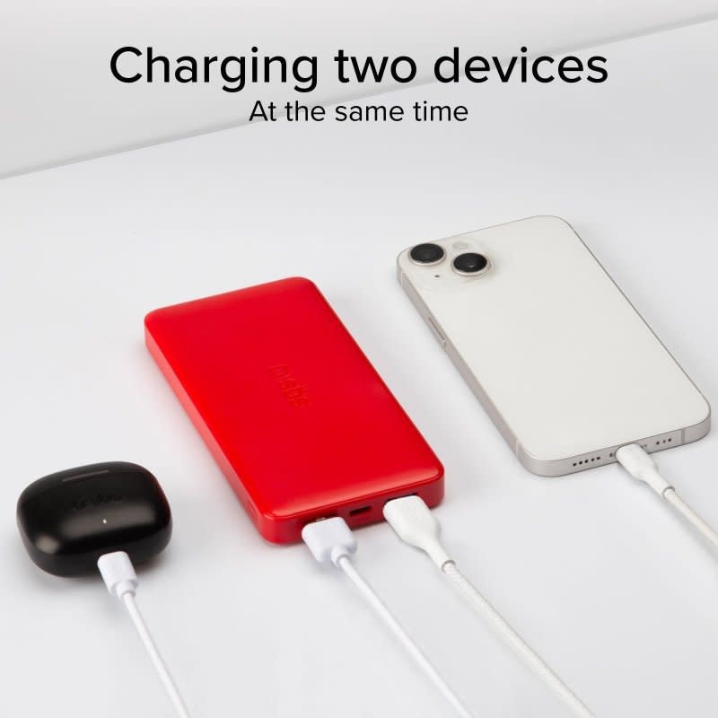 Yeii External Power Bank Quick Charge 3.0, USB Port 10'000mAh - Red