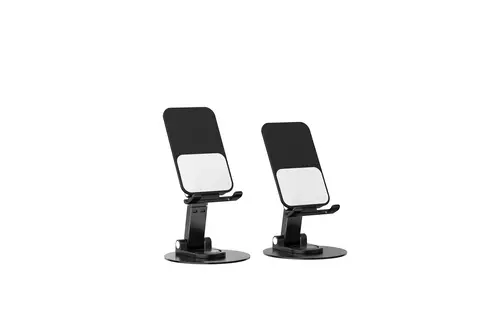 WiWU Foldable Portable 360 Degree Rotation Mobile and Tablet Stand - Black