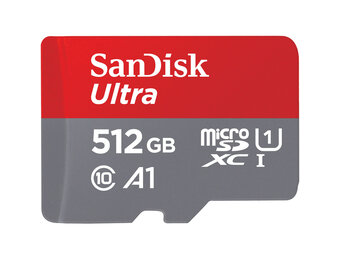 SanDisk Ultra microSDXC, 512GB, UHS-1, 150MB/s