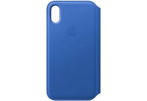 Apple iPhone X Leather Folio - Electric Blue