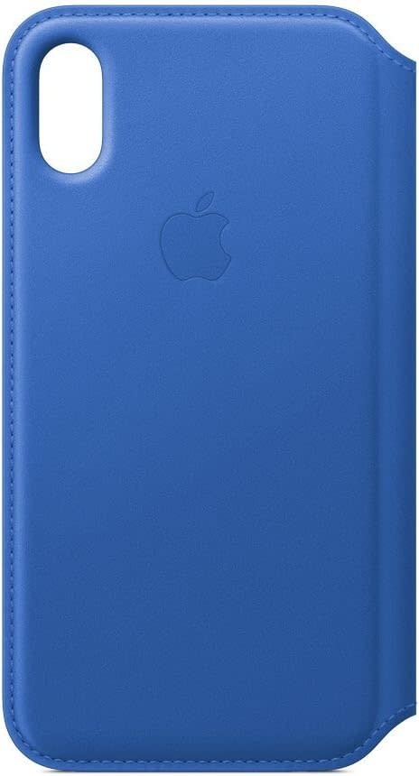 Apple iPhone X Leather Folio - Electric Blue
