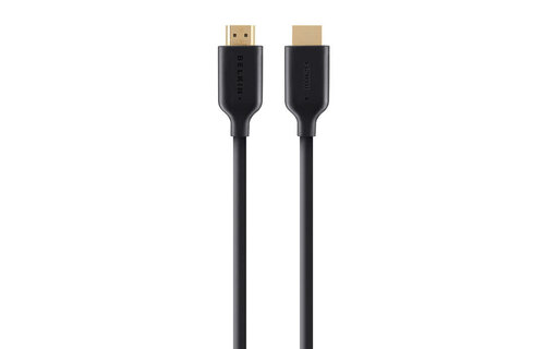 Belkin HDMI High-Speed with Ethernet Gold Connector Cable 4K 6.6ft/2M - Black