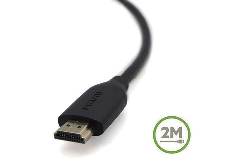 Belkin HDMI High-Speed with Ethernet Gold Connector Cable 4K 6.6ft/2M - Black