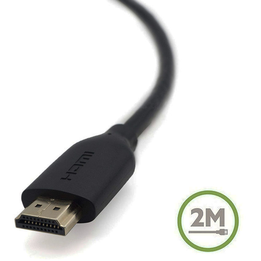Belkin HDMI High-Speed with Ethernet Gold Connector Cable 4K 6.6ft/2M - Black