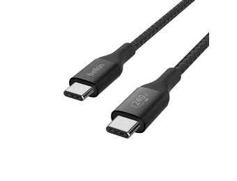 Belkin Boost Charge Braided Cable USB-C to USB-C 240W 3.3ft/1m - Black