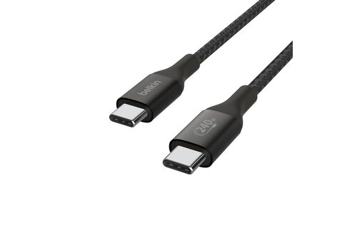 Belkin Boost Charge Braided Cable USB-C to USB-C 240W 3.3ft/1m - Black