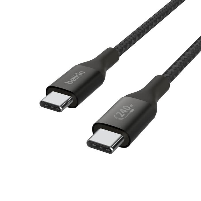 Belkin Boost Charge Braided Cable USB-C to USB-C 240W 3.3ft/1m - Black