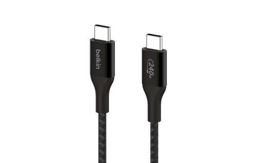 Belkin Boost Charge Braided Cable USB-C to USB-C 240W 3.3ft/1m - Black
