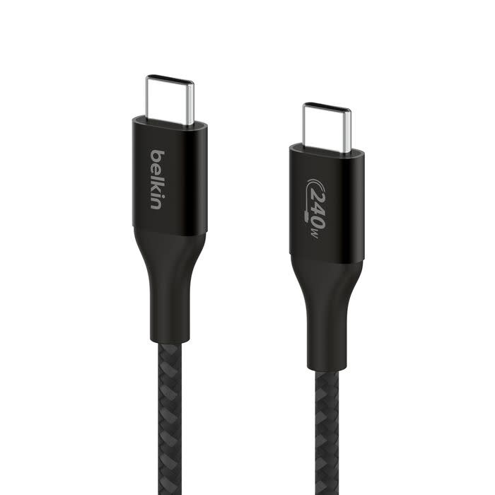 Belkin Boost Charge Braided Cable USB-C to USB-C 240W 3.3ft/1m - Black