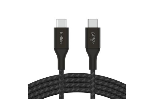 Belkin Boost Charge Braided Cable USB-C to USB-C 240W 3.3ft/1m - Black