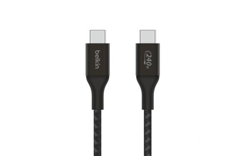 Belkin Boost Charge Braided Cable USB-C to USB-C 240W 3.3ft/1m - Black