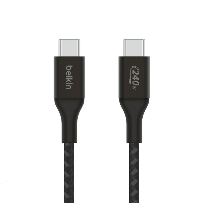 Belkin Boost Charge Braided Cable USB-C to USB-C 240W 3.3ft/1m - Black