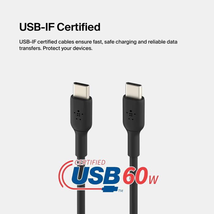 Belkin Boost Charge USB-C to USB-C Cable 6.6ft/2m - Black