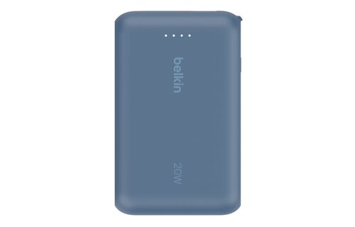 Belkin Boost Charge Power Bank 10K with Integrated USB-C Cable PD 20W 10'000mAh - Blue