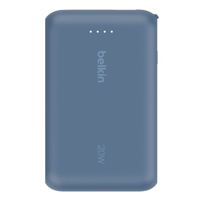 Belkin Boost Charge Power Bank 10K with Integrated USB-C Cable PD 20W 10'000mAh - Blue