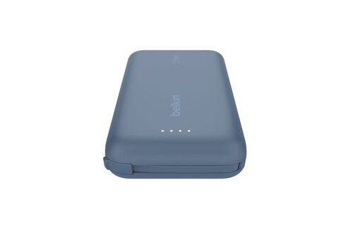 Belkin Boost Charge Power Bank 10K with Integrated USB-C Cable PD 20W 10'000mAh - Blue