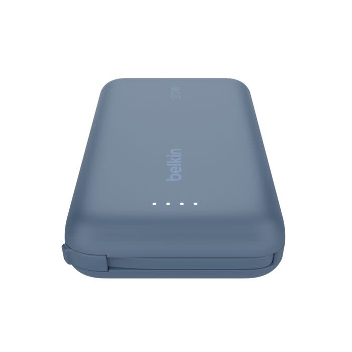 Belkin Boost Charge Power Bank 10K with Integrated USB-C Cable PD 20W 10'000mAh - Blue
