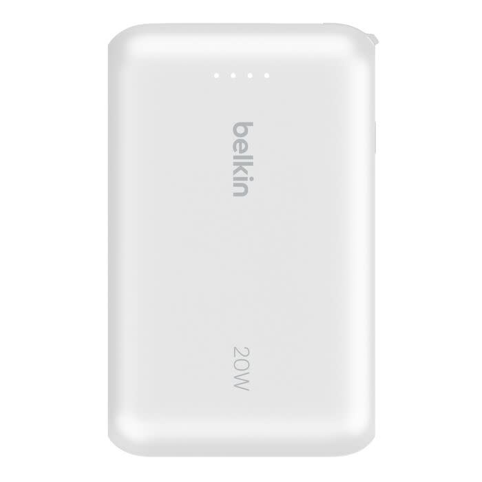 Belkin Boost Charge Power Bank 10K with Integrated USB-C Cable PD 20W 10'000mAh - White