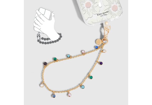 Kate Spade Link Chain Phone Wristlet - Charm High Shine