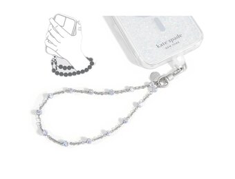 Kate Spade Link Chain Phone Wristlet - Charm Dazzle Silver