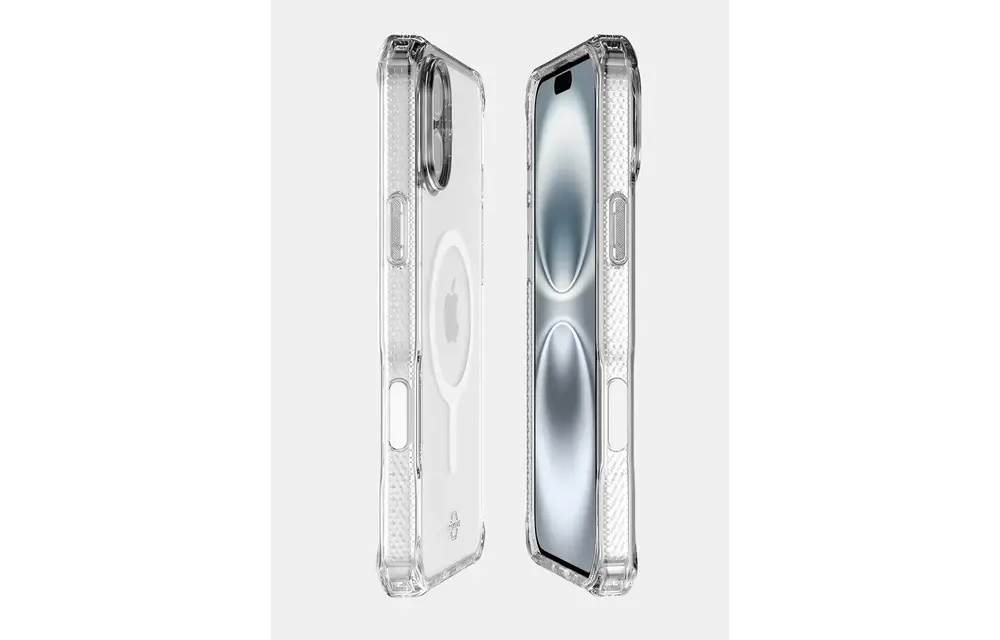 ITSKINS Hybrid R Touch Clear MagSafe Case for iPhone 16 - Transparent