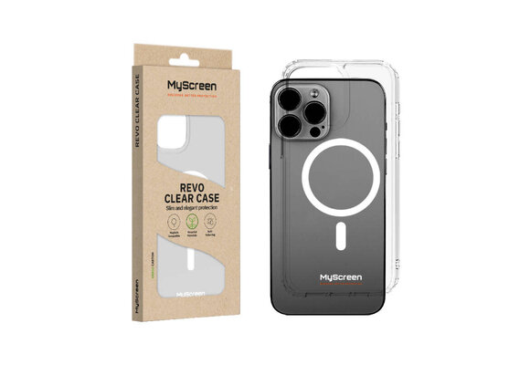 MyScreen Eco-Friendly MagSafe Revo Clear Case for iPhone 15 Pro
