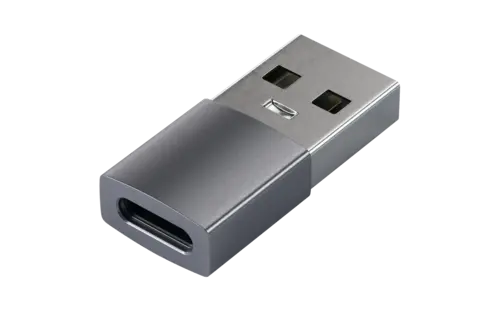 Satechi Aluminum USB-A to USB-C Adapter - Space Gray