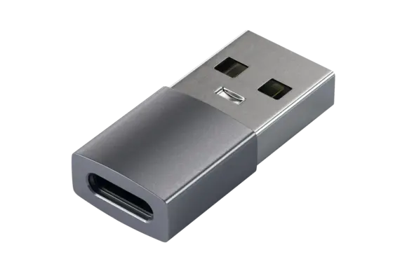 Satechi Aluminum USB-A to USB-C Adapter - Space Gray