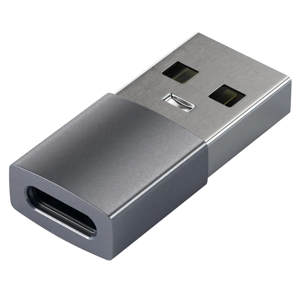 Satechi Aluminum USB-A to USB-C Adapter - Space Gray