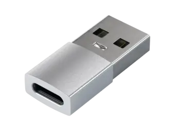 Satechi Aluminum USB-A to USB-C Adapter - Silver
