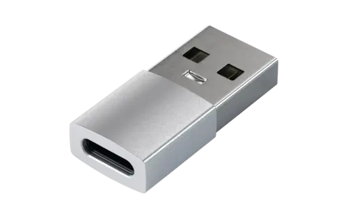 Satechi Aluminum USB-A to USB-C Adapter - Silver