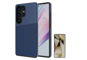 Axessorize ProTech Plus Case + ArmorGlass Screen Protector for Samsung Galaxy S25 Ultra - Astral Blue