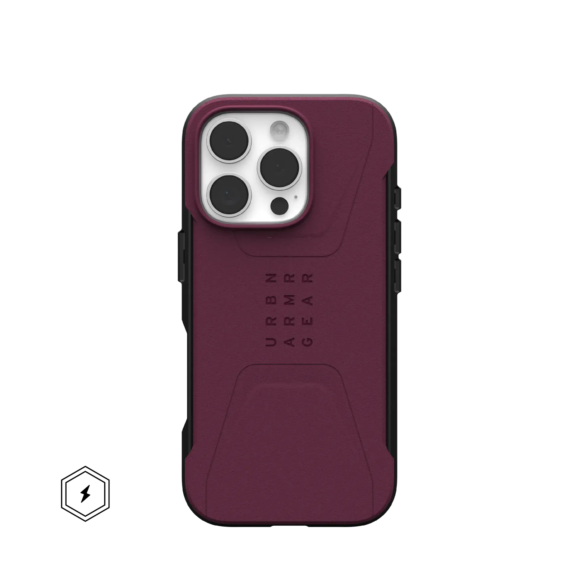 UAG Civilian MagSafe Case for iPhone 16 Pro - Bordeaux