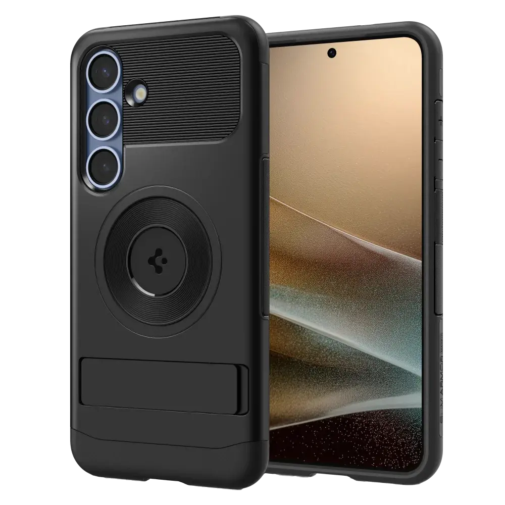 Spigen Slim Armor Kickstand MagSafe Case for Samsung Galaxy S25 - Black