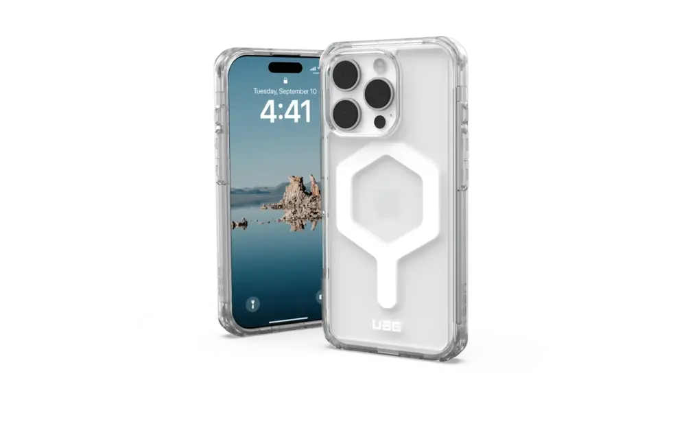 UAG Plyo MagSafe Case for iPhone 16 Pro - Ice and White